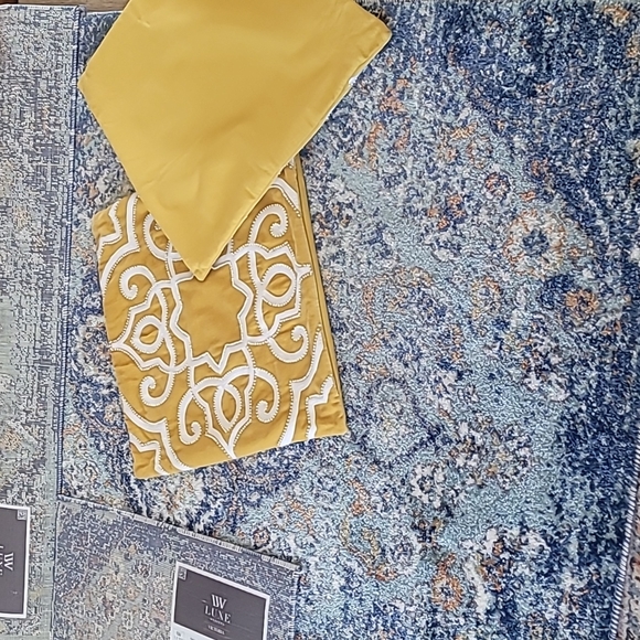 3 Area Rugs and 2 Beaded Pillow Covers. - Picture 16 of 16